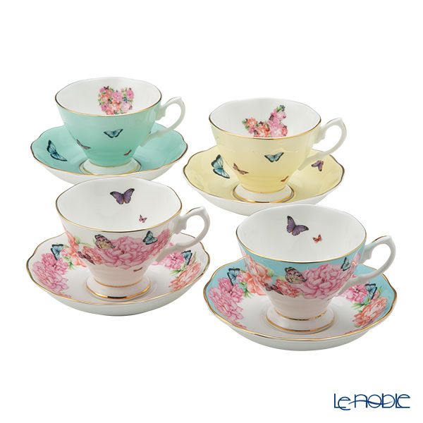 ロイヤル・アルバート ミランダ・カー ティーカップ＆ソーサー 4客セット