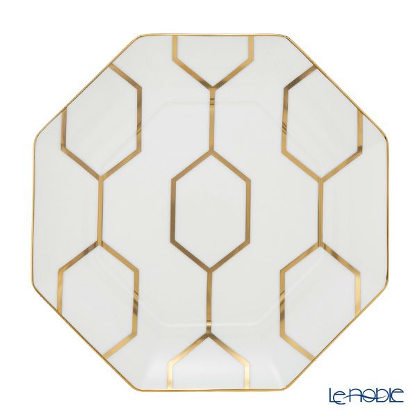 ウェッジウッド（Wedgwood） ジオ ゴールド オクタゴナルプレート 23cm