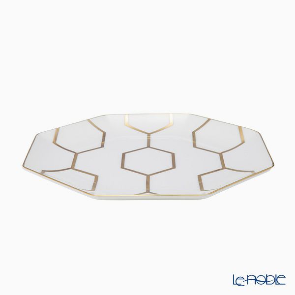 ウェッジウッド（Wedgwood） ジオ ゴールド オクタゴナルプレート 23cm