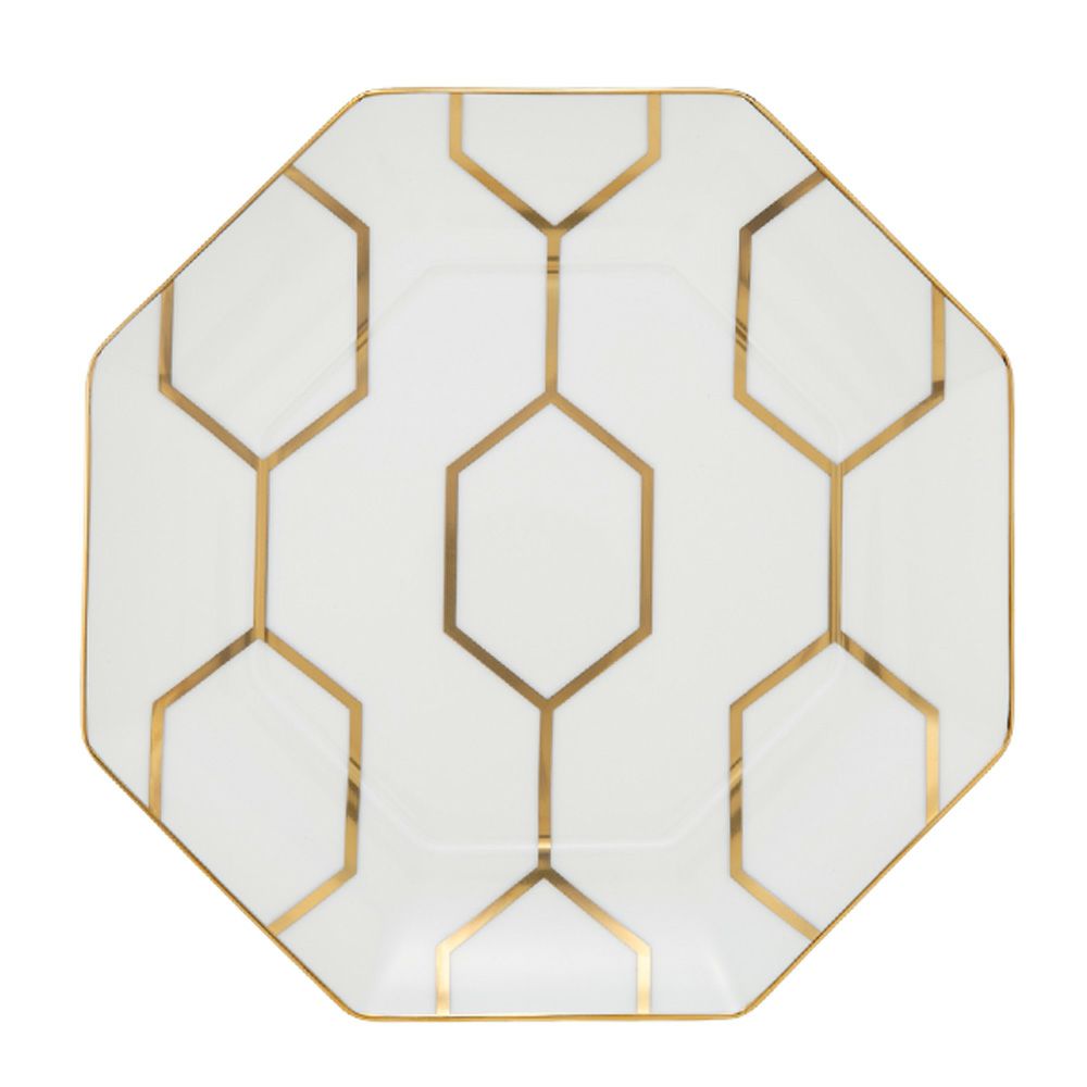 ウェッジウッド（Wedgwood） ジオ ゴールド オクタゴナルプレート 23cm