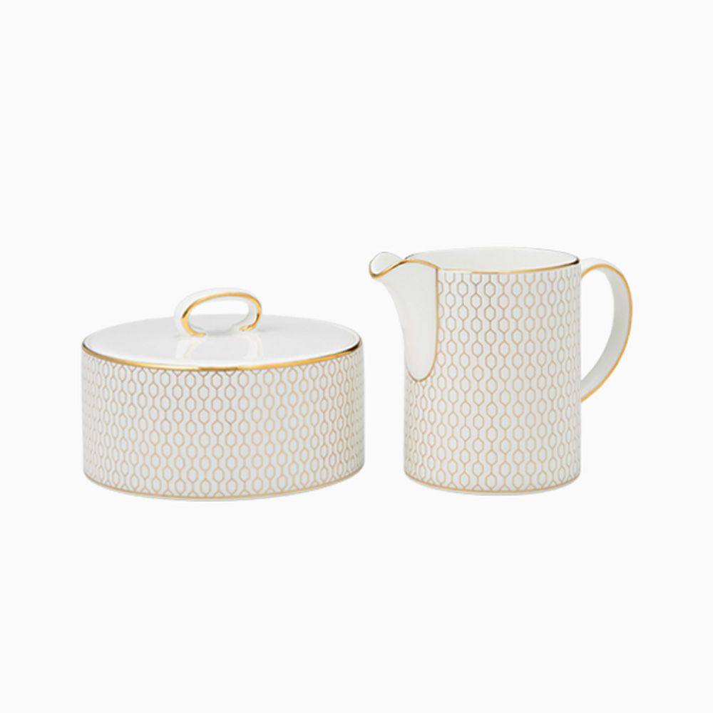 ウェッジウッド（Wedgwood） ジオ ゴールド シュガーボックス ＆ クリーマー