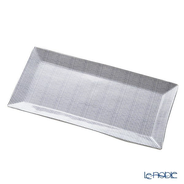 ロイヤル・ドルトン パシフィック ドット レクタングラーサービングトレイ 39cm