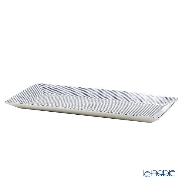 ロイヤル・ドルトン パシフィック ドット レクタングラーサービングトレイ 39cm