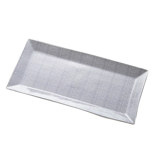 ロイヤル・ドルトン パシフィック ドット レクタングラーサービングトレイ 39cm