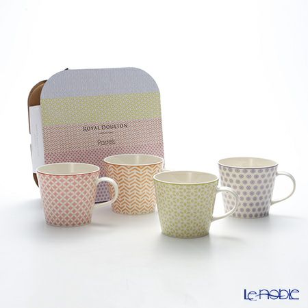 ロイヤル・ドルトン パステル マグカップ 450ml（アクセント） 4個セット