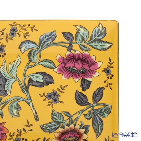 ウェッジウッド（Wedgwood） ワンダーラスト イエロートンキン スクエアトレイ 14.5cm