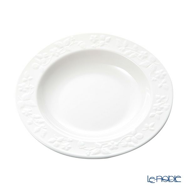 ウェッジウッド（Wedgwood） ワイルドストロベリー ホワイト ディーププレート 23cm