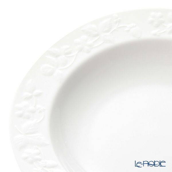 ウェッジウッド（Wedgwood） ワイルドストロベリー ホワイト ディーププレート 23cm