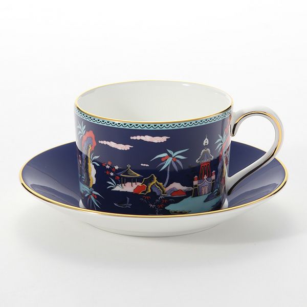 ウェッジウッド（Wedgwood） ワンダーラスト ブルーパゴダ ティーカップ＆ソーサー
