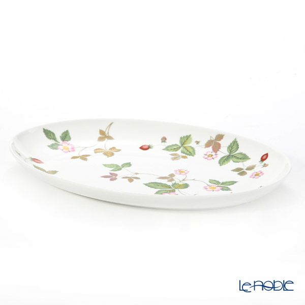 ウェッジウッド（Wedgwood） ワイルドストロベリー カジュアル オーバルディッシュ 30cm