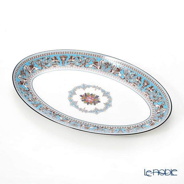 ウェッジウッド（Wedgwood） フロレンティーン ターコイズ オーバルディッシュ 26cm
