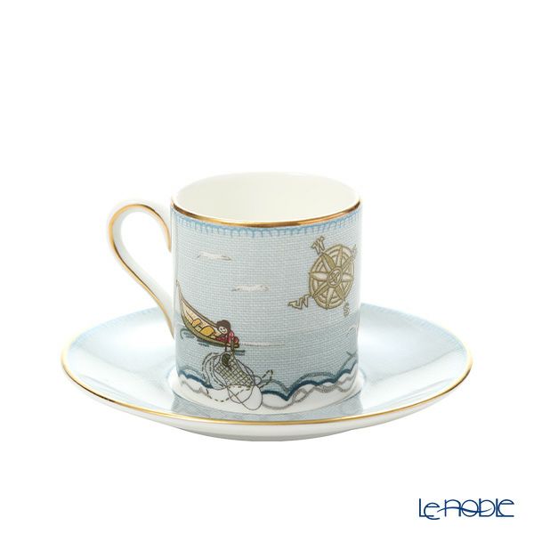 ウェッジウッド（Wedgwood） セイラーズ フェアウェル by Kit Kemp コーヒーカップ＆ソーサー ボンド 100ml デミタス／エスプレッソ用
