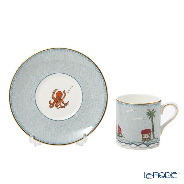 ウェッジウッド（Wedgwood） セイラーズ フェアウェル by Kit Kemp コーヒーカップ＆ソーサー ボンド 100ml デミタス／エスプレッソ用