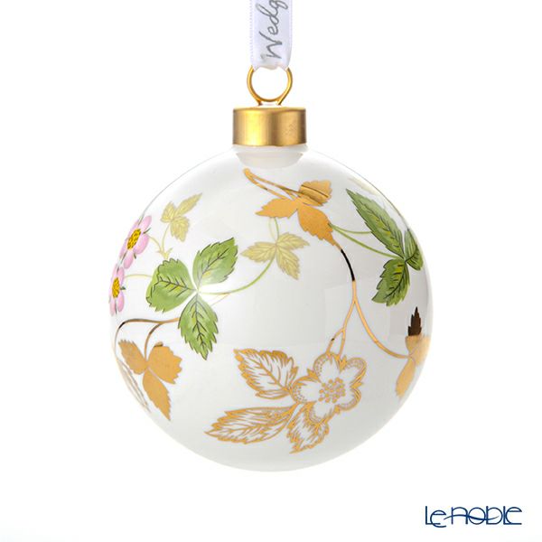 ウェッジウッド（Wedgwood） ホリデイ オーナメント ボール ワイルドストロベリー 2ピース 2021年／令和3年