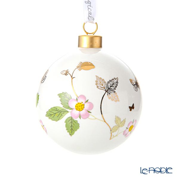 ウェッジウッド（Wedgwood） ホリデイ オーナメント ボール ワイルドストロベリー 2ピース 2021年／令和3年