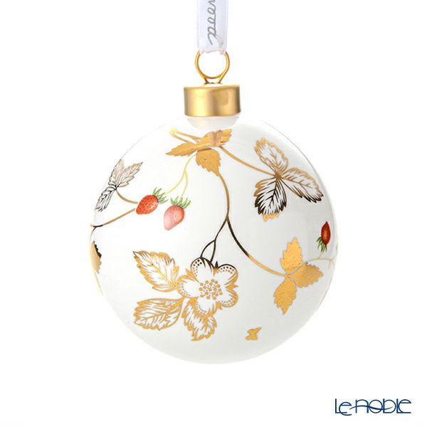 ウェッジウッド（Wedgwood） ホリデイ オーナメント ボール ワイルドストロベリー 2ピース 2021年／令和3年