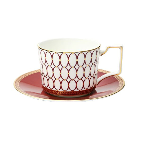 ウェッジウッド（Wedgwood） ルネッサンス レッド ティーカップ＆ソーサー 250ml