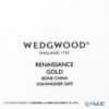 ウェッジウッド（Wedgwood） ルネッサンスゴールド スクエアトレイ／角皿 14.5cm