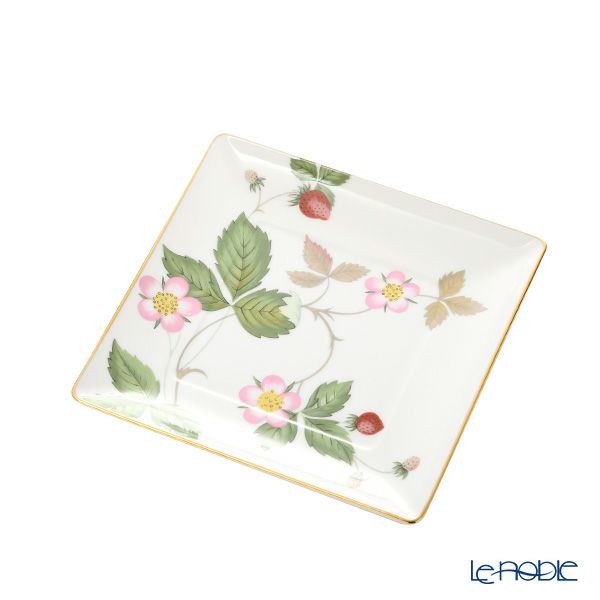 ウェッジウッド（Wedgwood） ワイルドストロベリー スクエアトレイ／角皿 14.5cm