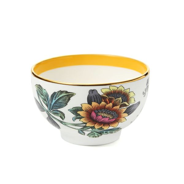 【美品】ウェッジウッド★ナイト＆デイ★ボウル　5個 ウェッジウッド（Wedgwood）ワンダーラスト イエロートンキン ティー