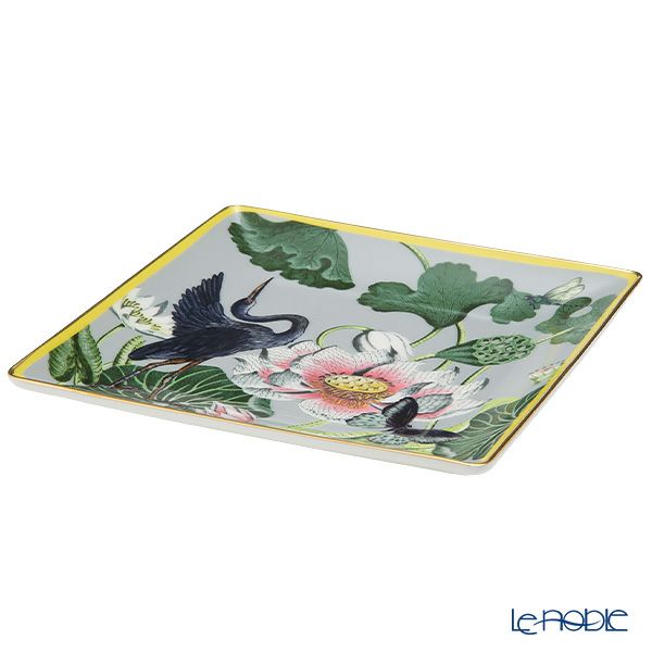 ウェッジウッド（Wedgwood） ワンダーラスト ウォーターリリー スクエアトレイ 14.5cm