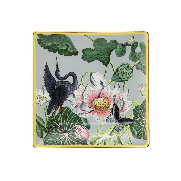ウェッジウッド（Wedgwood） ワンダーラスト ウォーターリリー スクエアトレイ 14.5cm
