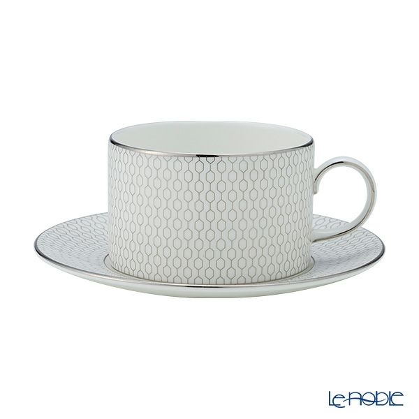 ウェッジウッド（Wedgwood） ジオ プラチナ ティーカップ＆ソーサー 250ml