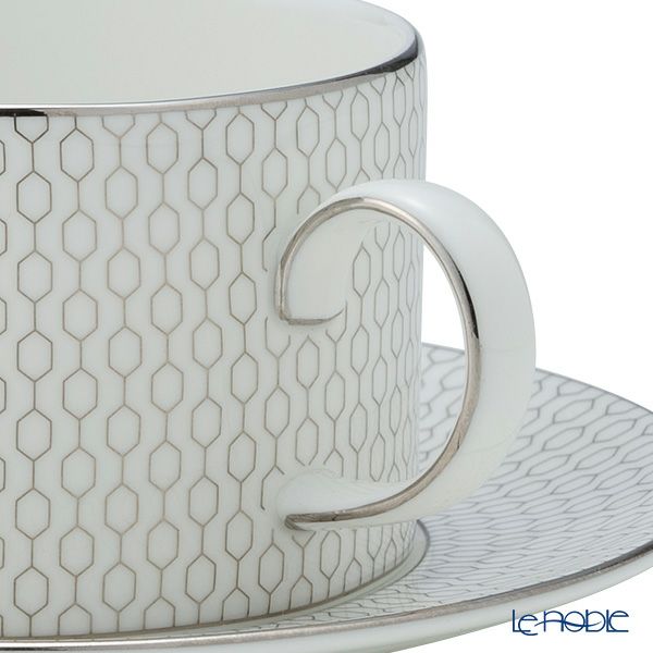 ウェッジウッド（Wedgwood） ジオ プラチナ ティーカップ＆ソーサー 250ml