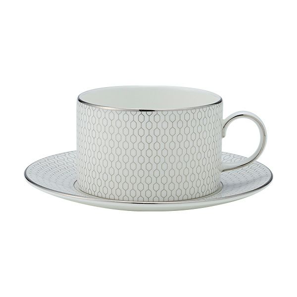 ウェッジウッド（Wedgwood） ジオ プラチナ ティーカップ＆ソーサー 250ml