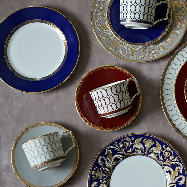 ウェッジウッド（Wedgwood） ルネッサンス グレイ（グレー） ティーカップ＆ソーサー 250ml