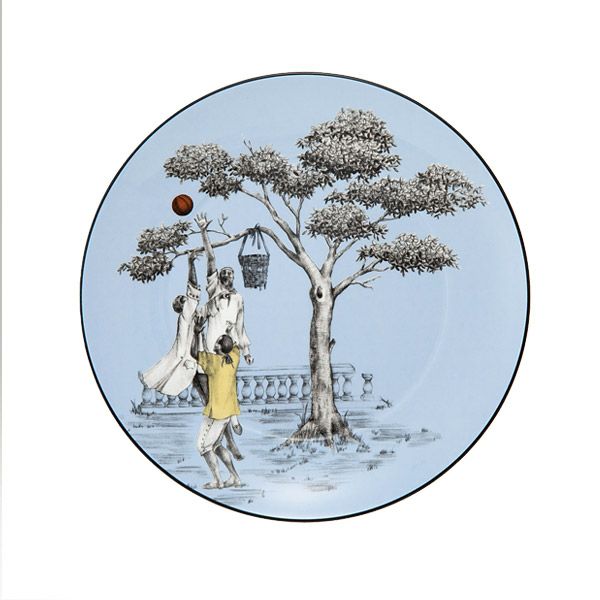 ウェッジウッド（Wedgwood） シーラ・ブリッジス アクセントプレート バスケットボール 20cm