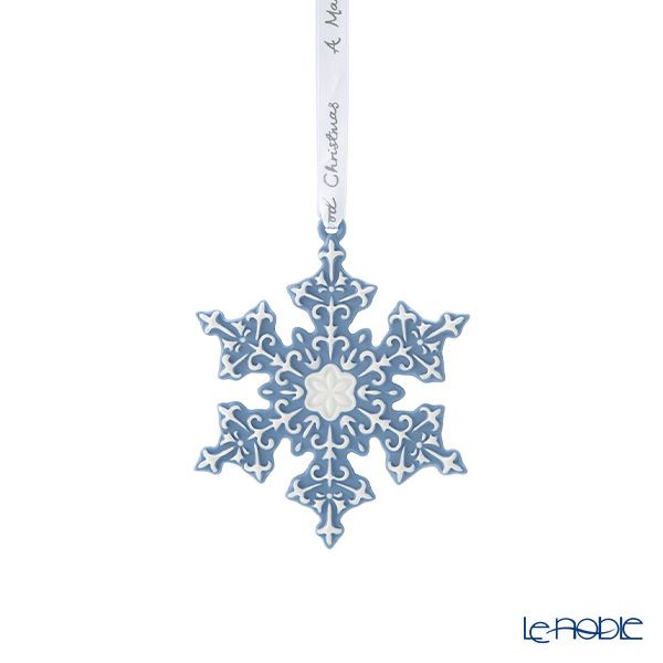 ウェッジウッド（Wedgwood） ホリデイ オーナメント スノーフレーク ブルー
