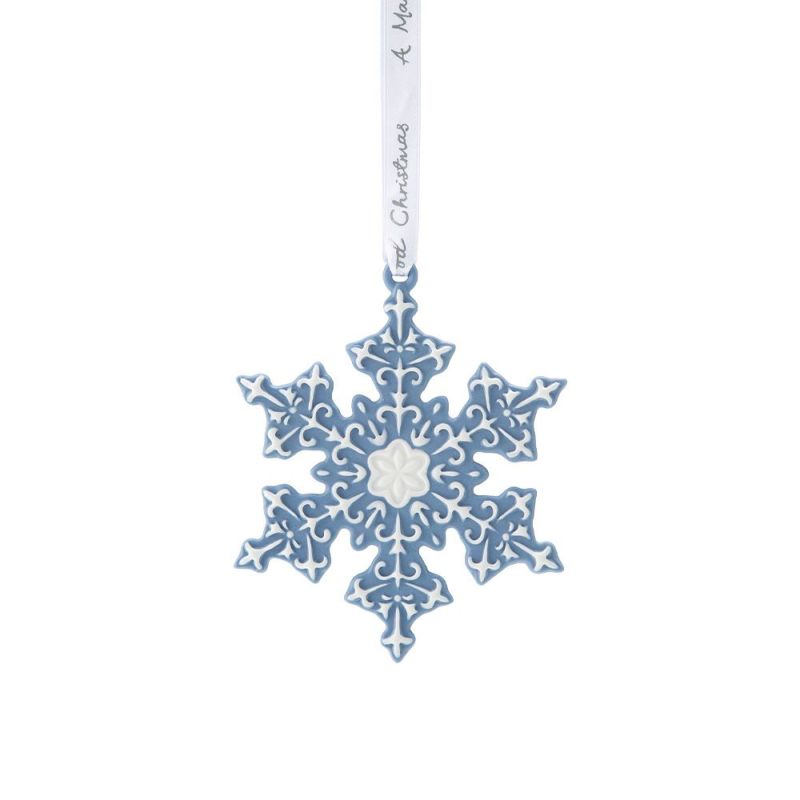 ウェッジウッド（Wedgwood） ホリデイ オーナメント スノーフレーク ブルー