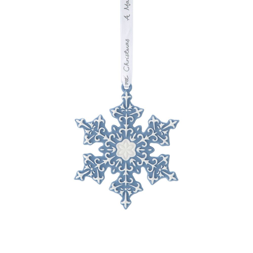 ウェッジウッド（Wedgwood） ホリデイ オーナメント スノーフレーク ブルー