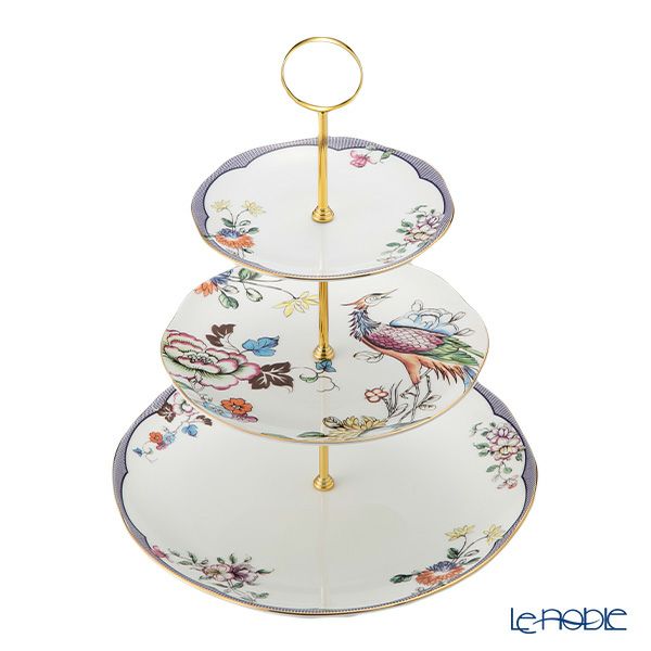 ウェッジウッド（Wedgwood） ワンダーラスト フォーチュン 3段ケーキスタンド 組立式
