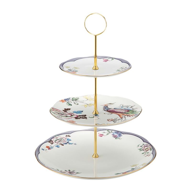 ウェッジウッド（Wedgwood） ワンダーラスト フォーチュン 3段ケーキスタンド 組立式