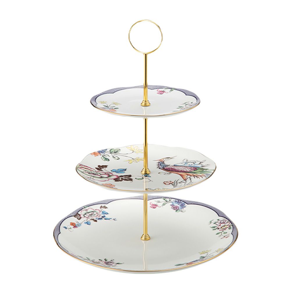 ウェッジウッド（Wedgwood） ワンダーラスト フォーチュン 3段ケーキスタンド 組立式