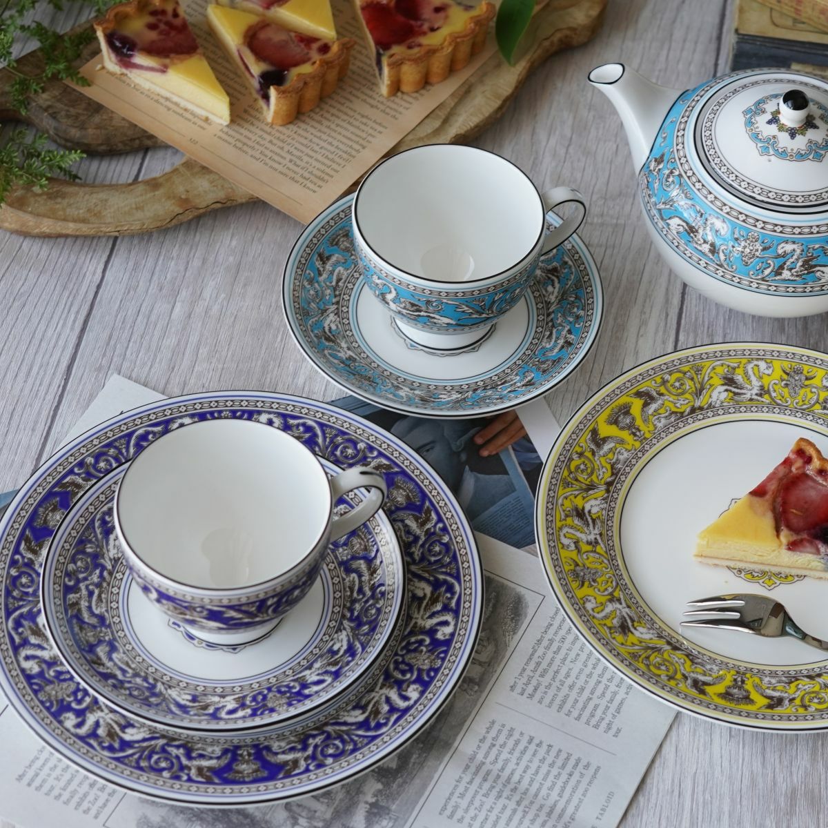 ウェッジウッド（Wedgwood） フロレンティーン マリン プレート 20cm