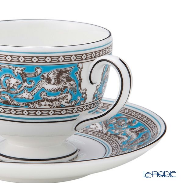 ウェッジウッド（Wedgwood） フロレンティーン ターコイズ ティーカップ＆ソーサー（リー）200ml NEW