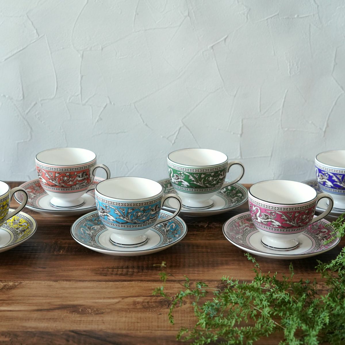 ウェッジウッド（Wedgwood） フロレンティーン ターコイズ ティーカップ＆ソーサー（リー）200ml NEW