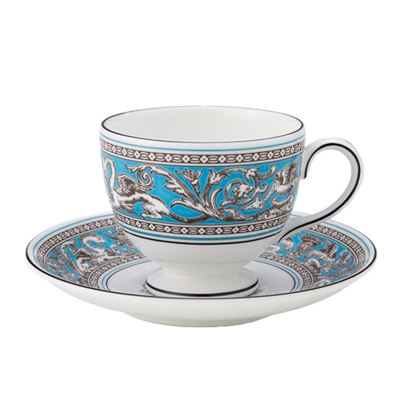 ウェッジウッド（Wedgwood） フロレンティーン ターコイズ ティーカップ＆ソーサー（リー）200ml NEW