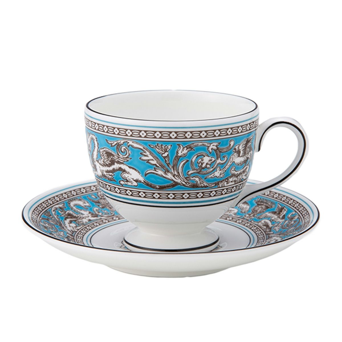 ウェッジウッド（Wedgwood） フロレンティーン ターコイズ ティーカップ＆ソーサー（リー）200ml NEW