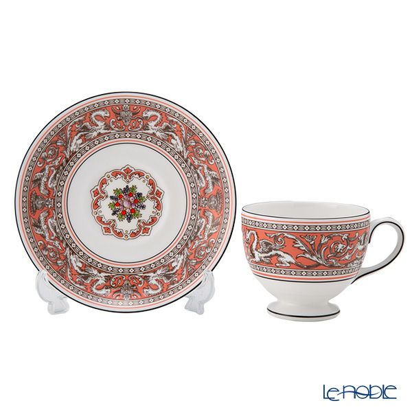 ウェッジウッド（Wedgwood） フロレンティーン サーモン ティーカップ＆ソーサー（リー）200ml