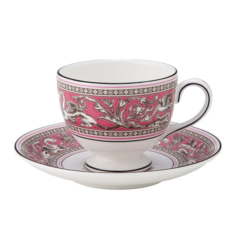 ウェッジウッド（Wedgwood） フロレンティーン フューシャ ティーカップ＆ソーサー（リー）200ml