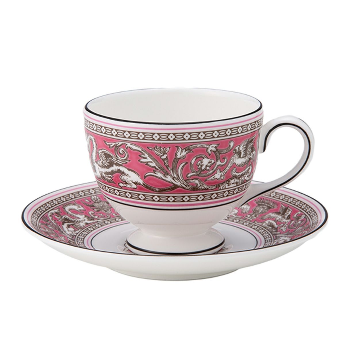 ウェッジウッド（Wedgwood） フロレンティーン フューシャ ティーカップ＆ソーサー（リー）200ml