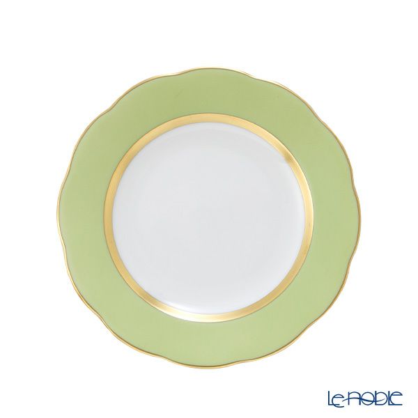ヘレンド シルクリボン CV03 プレート 12.5cm 20512-0-00 小皿／豆皿（ライトグリーン）