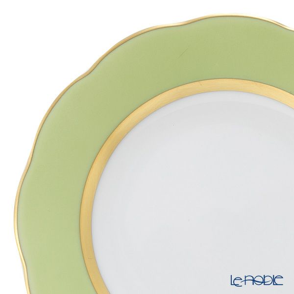 ヘレンド シルクリボン CV03 プレート 12.5cm 20512-0-00 小皿／豆皿（ライトグリーン）