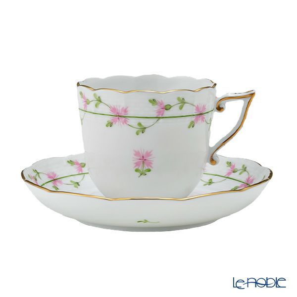 ヘレンド ピンクガーランド PBGP 00706-0-00 コーヒーカップ＆ソーサー 160ml