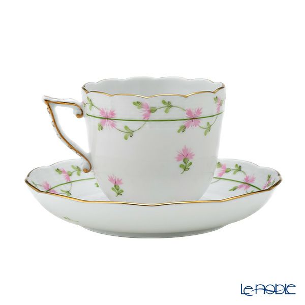 ヘレンド ピンクガーランド PBGP 00706-0-00 コーヒーカップ＆ソーサー 160ml