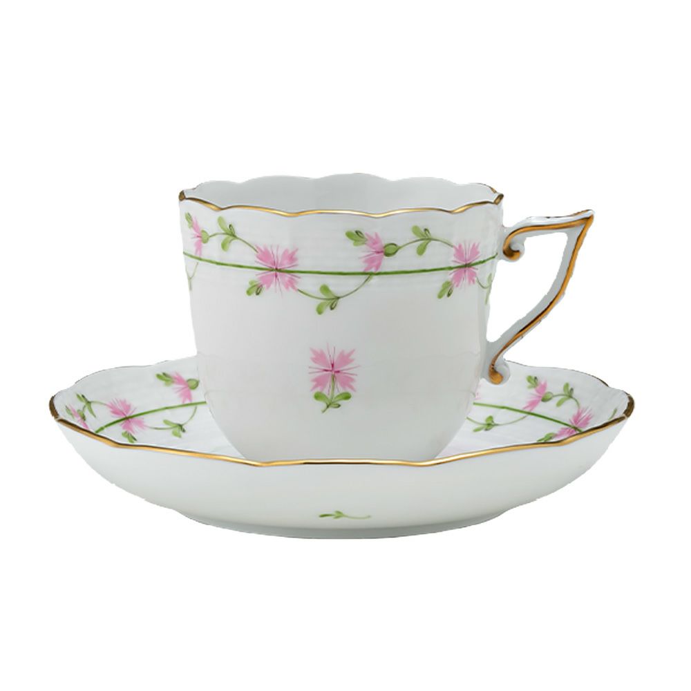 ヘレンド ピンクガーランド PBGP 00706-0-00 コーヒーカップ＆ソーサー 160ml